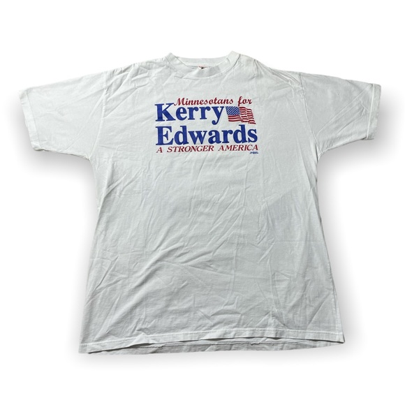 Other - Minnesotans For Kerry Edwards XXL White Tee Shirt Union Line Tag